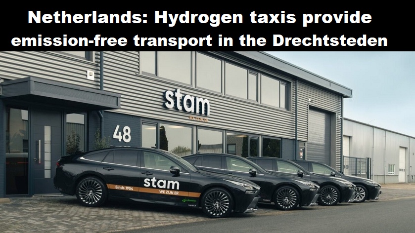 Nederland: taxi’s op waterstof zorgen voor emissievrij vervoer in de Drechtsteden