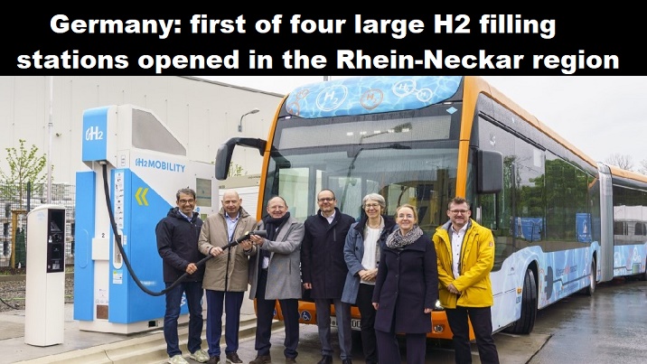 Duitsland: eerste van vier grote H2-tankstations in regio Rhein-Neckar geopend