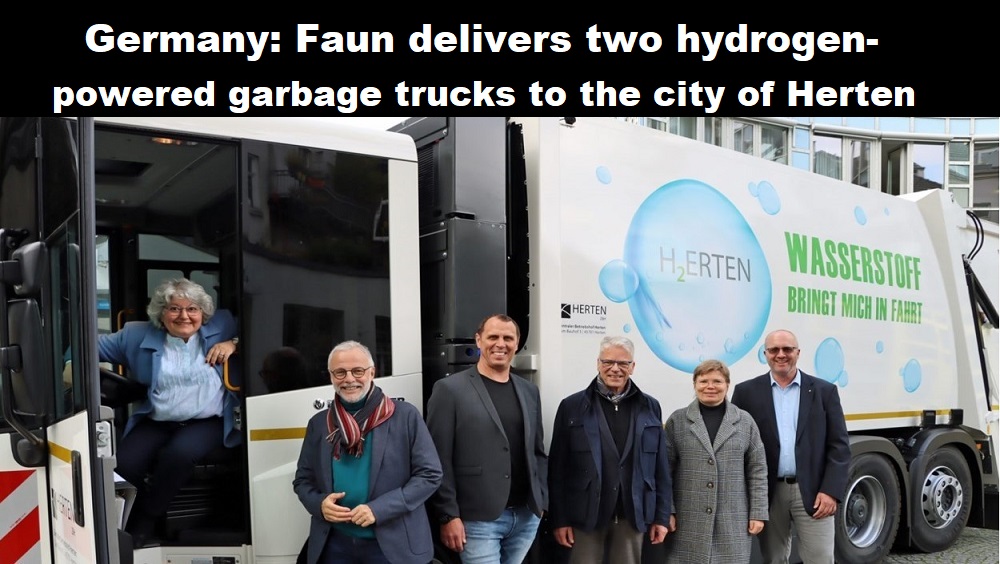 Duitsland: Faun levert twee vuilniswagens op waterstof aan stad Herten