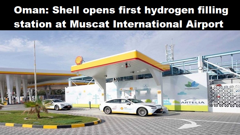 Oman Shell tankstation waterstof 