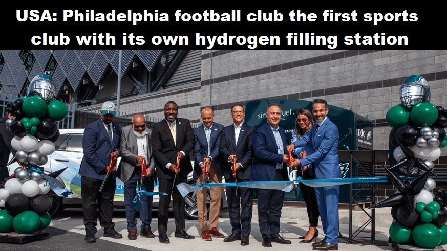 USA: footbalclub Philadelphia de eerste sportclub met een eigen waterstoftankstation