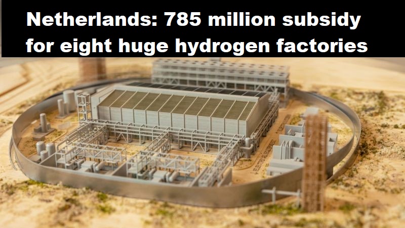 Nederland: 785 miljoen subsidie voor acht enorme waterstoffabrieken