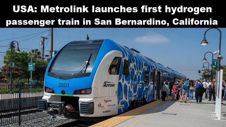 San Bernadina trein waterstof 