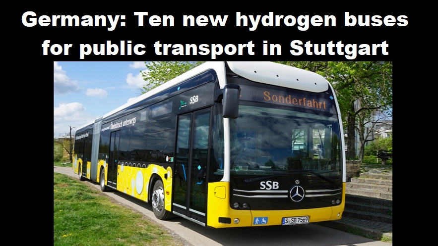 Duitsland: tien nieuwe waterstofbussen voor openbaar vervoer in Stuttgart