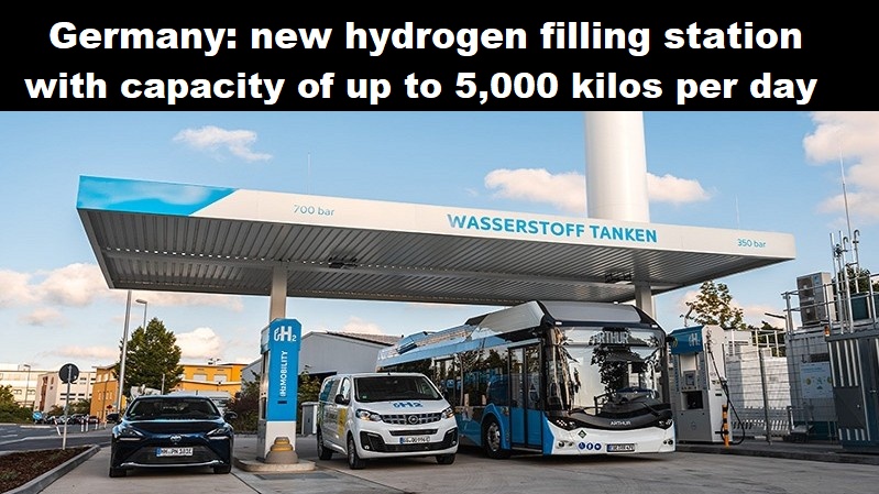 Duitsland: nieuw waterstoftankstation met capaciteit tot 5000 kilo per dag