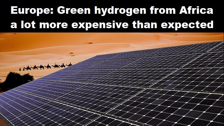 Waterstof zonnepanelen woestijn afrika