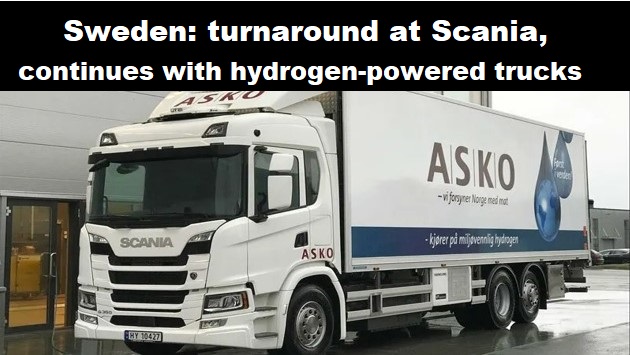 Zweden scania Asko waterstof