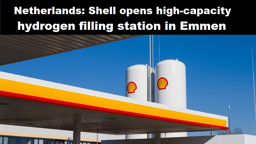 Nederland: Shell opent waterstoftankstation met hoge capaciteit in Emmen