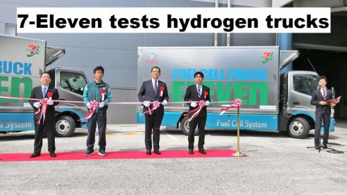 Japan: 7-Eleven test vrachtauto's op waterstof