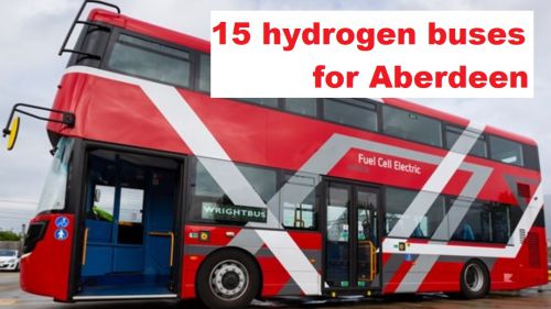 15 dubbeldekkers op waterstof voor waterstofpionier Aberdeen