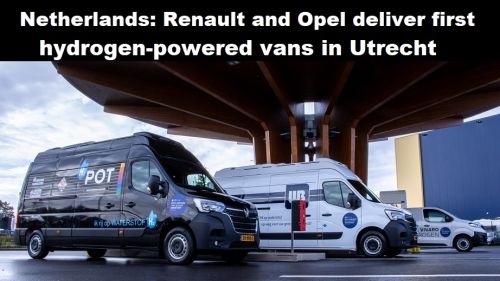 Nederland: Renault en Opel leveren eerste bestelwagens op waterstof in Utrecht