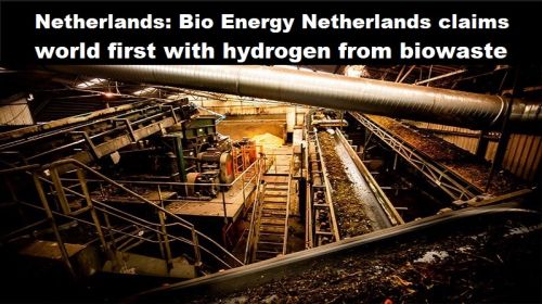 Nederland: Bio Energy Netherlands claimt wereldprimeur met waterstof uit biowaste