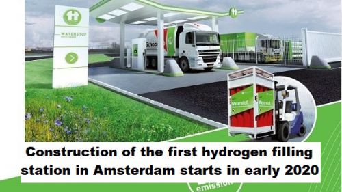 Bouw eerste waterstof-tankstation in Amsterdam start begin 2020