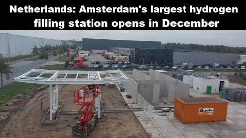 Nederland: grootste waterstoftankstation van Amsterdam opent in december