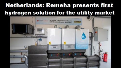 Nederland: Remeha presenteert eerste waterstofoplossing voor de utiliteitsmarkt