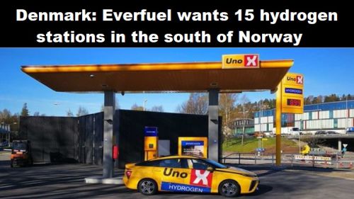 Denemarken: Everfuel wil 15 waterstofstations in het zuiden van Noorwegen