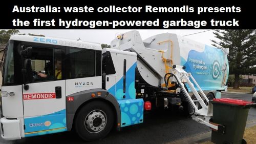 Australië: afvalinzamelaar Remondis presenteert eerste vuilniswagen op waterstof