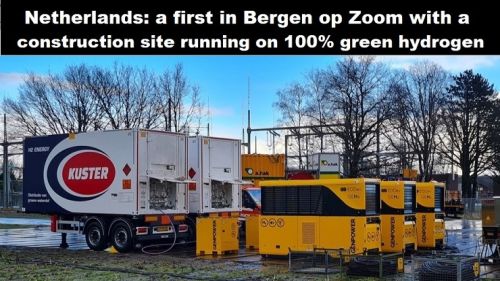 Nederland: A.Hak werkt in Bergen op Zoom met bouwplaats op 100% groene waterstof