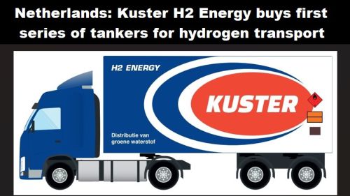 Nederland: Kuster H2 Energy koopt vier tankauto’s voor transport van waterstof