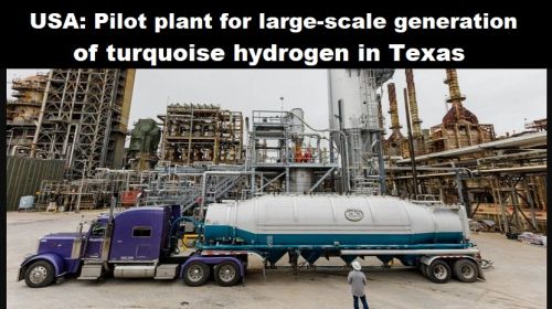 USA: proeffabriek voor grootschalige opwek van turquoise waterstof in Texas