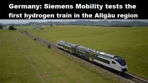 Duitsland: Siemens Mobility test eerste trein op waterstof in de regio Allgäu