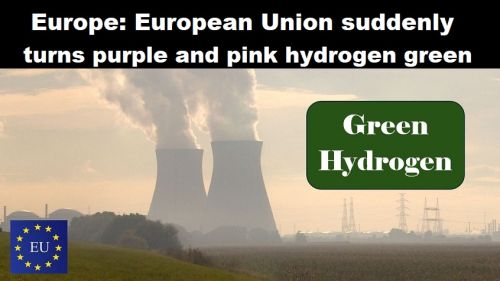 Europa: Europese Unie maakt paarse en rose waterstof plotseling groen
