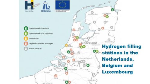 Overzicht waterstoftankstations in Nederland, België en Luxemburg