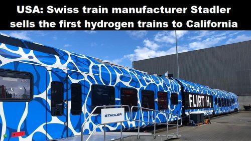 USA: Zwitserse treinfabrikant Stadler verkoopt de eerste treinen op waterstof aan Californië