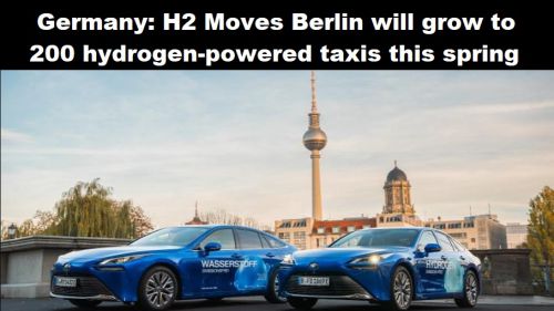 Duitsland: H2 Moves Berlin groeit dit voorjaar naar 200 taxi’s op waterstof