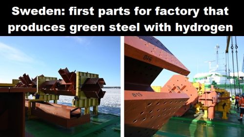 Zweden: eerste onderdelen voor fabriek die groene staal produceert met waterstof