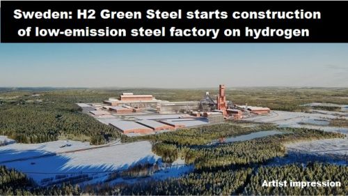 Zweden: H2 Green Steel start bouw van emissiearme staalfabriek op groene waterstof