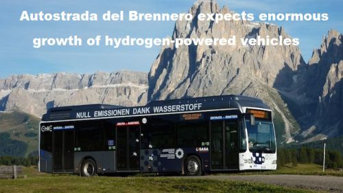 Autostrada del Brennero verwacht enorme groei van voertuigen op waterstof