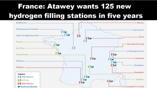 Frankrijk: Atawey wil 125 nieuwe waterstoftankstations in vijf jaar