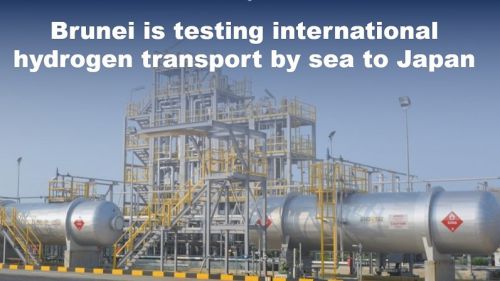 Brunei test internationaal waterstoftransport over zee naar Japan