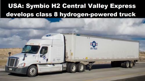 USA: Symbio H2 Central Valley Express ontwikkelt klasse 8-truck op waterstof