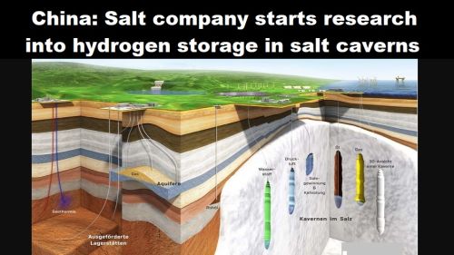 China: zoutbedrijf start met onderzoek naar waterstofopslag in zoutcavernes