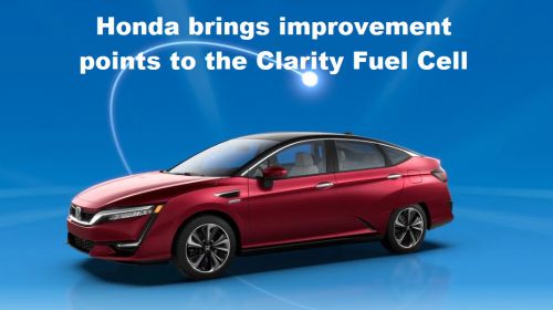 Honda brengt verbeterpunten aan bij de Clarity Fuel Cell