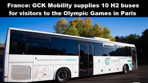 Frankrijk: GCK Mobility levert 10 H2-bussen voor bezoekers van Olympische spelen in Parijs