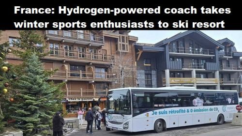 Frankrijk: touringcar op waterstof brengt wintersporters naar skioord