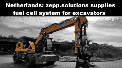 Nederland: zepp.solutions levert brandstofcelsysteem voor graafmachines