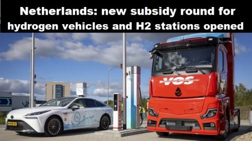 Nederland: nieuwe subsidieronde voor waterstofvoertuigen en H2 stations geopend