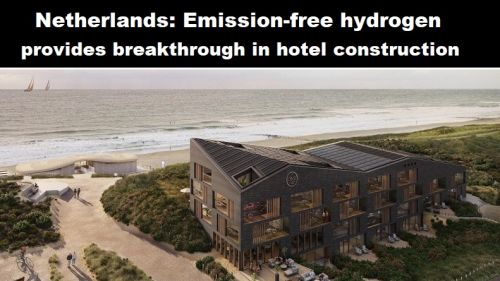 Nederland: emissievrije waterstof zorgt voor doorbraak bij bouw hotel