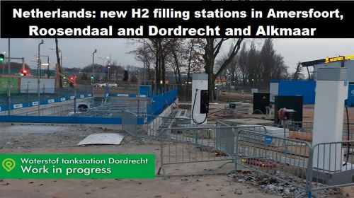 Nederland: nieuwe H2-tankstations in Amersfoort, Roosendaal, Dordrecht en Alkmaar