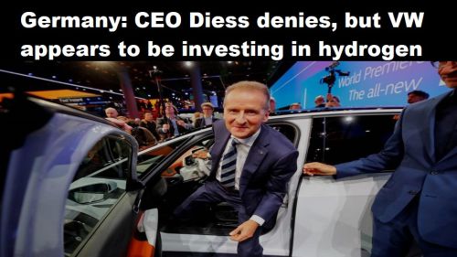 Duitsland: ondanks ontkenning blijkt VW toch te investeren in waterstof