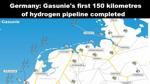 Duitsland: eerste 150 kilometer waterstofleiding van Gasunie gereed