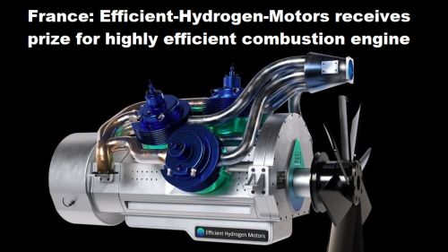Frankrijk: Efficient-Hydrogen-Motors krijgt prijs voor zeer efficiënte verbrandingsmotor
