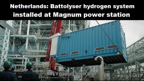 Nederland: waterstofsysteem van Battolyser geïnstalleerd bij Magnum energiecentrale