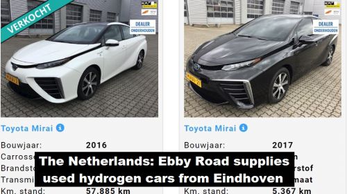 Nederland: Ebby Road levert gebruikte waterstofauto’s vanuit Eindhoven