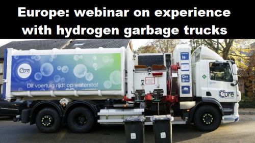 Europa: webinar over ervaring met vuilniswagens op waterstof