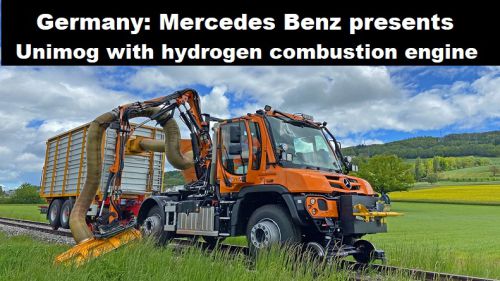 Duitsland: Mercedes Benz presenteert Unimog met waterstof verbrandingsmotor